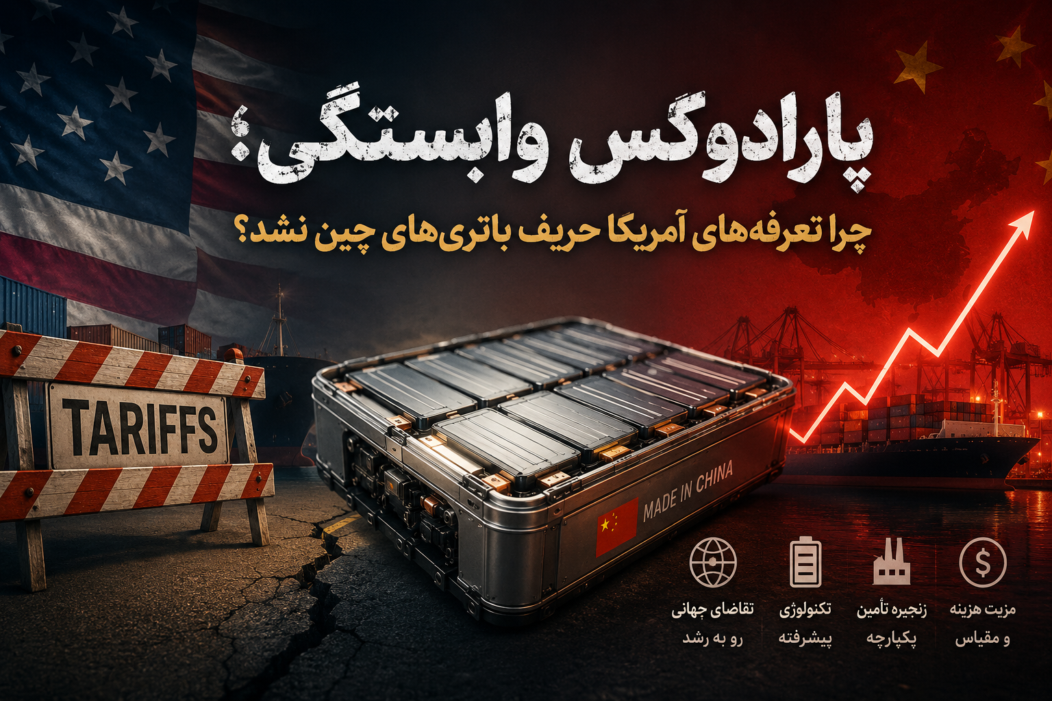 پارادوکس وابستگی؛ چرا تعرفه‌های آمریکا حریف باتری‌های چین نشد؟