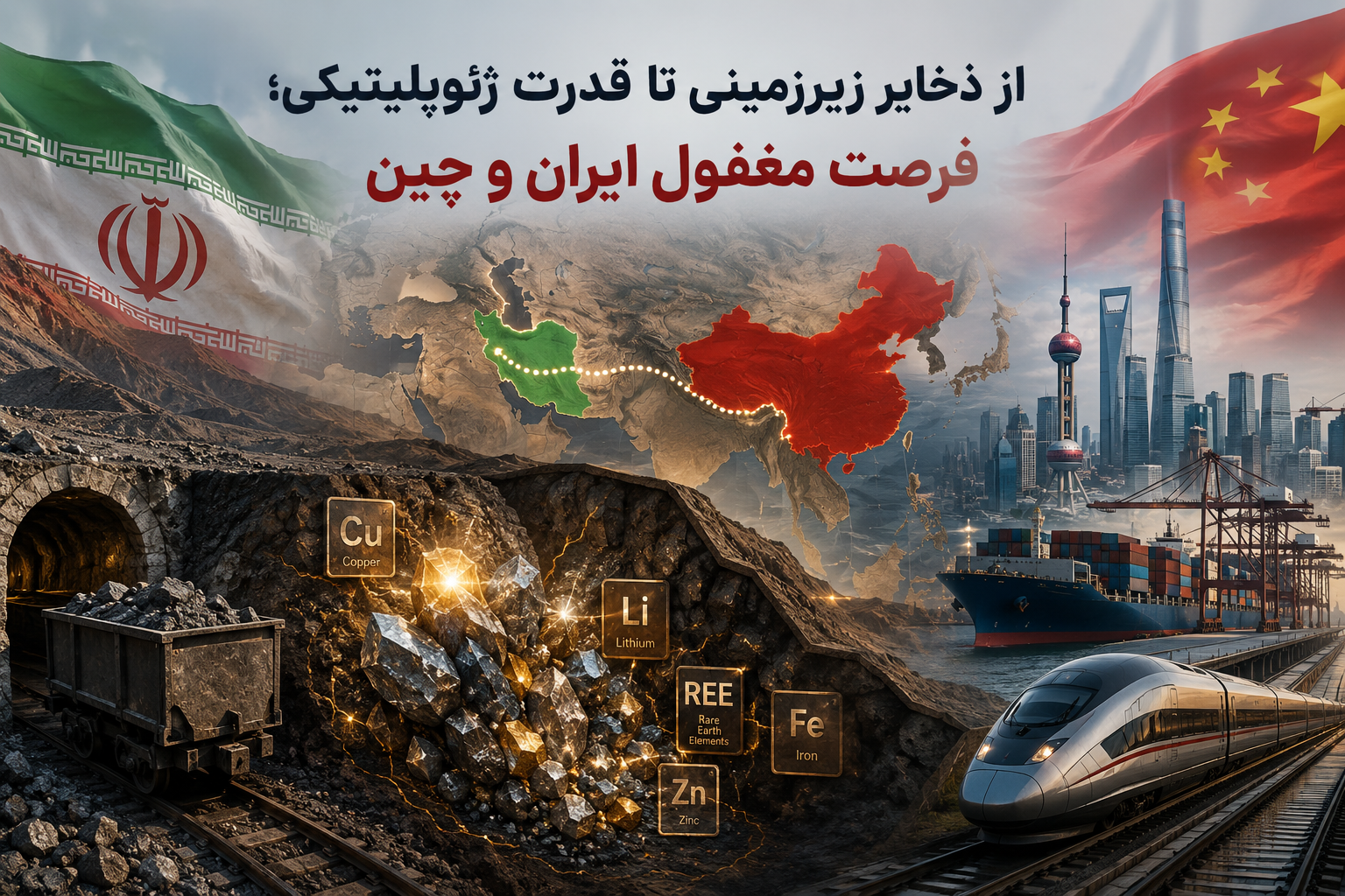 از ذخایر زیرزمینی تا قدرت ژئوپلیتیکی؛ فرصت مغفول ایران و چین